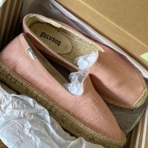 New. Never used, dusty rose espadrilles